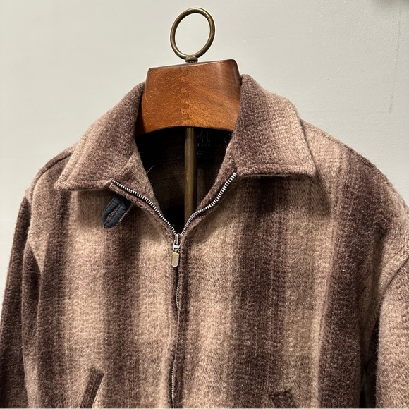 Vintage REAL Clothes by SAKS Fifth Avenue Plaid Wool Jacket Size Medium - Picture 3 of 16